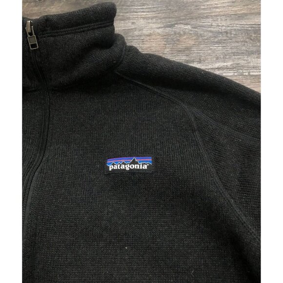 Patagonia Womens Small Black Better Sweater Full Zip Fleece Jacket - Picture 2 of 8